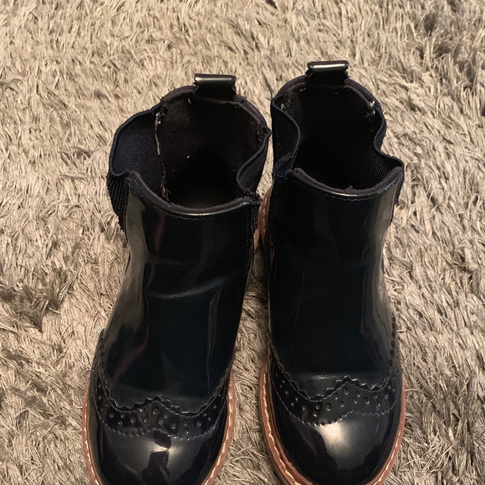 Kids cute blue boots